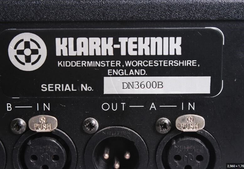 SOUND IMAGE — Klark Teknik DN3600 SOUND IMAGE — Klark Teknik DN3600